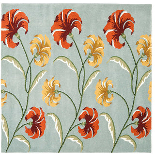 Safavieh Soho Soh767A Floral Rug, Blue/Multi, 6'0"x6'0" Round