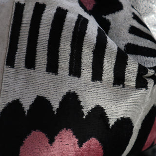 Canvello Pink Black White Pillows With Decorative Cover 16"x16"