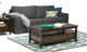 Warm Shaker SOLID WOOD Coffee Table, Dark Tobacco Brown