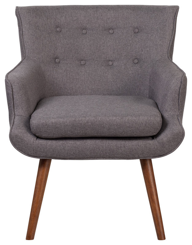 Gray Fabric Arm Chair