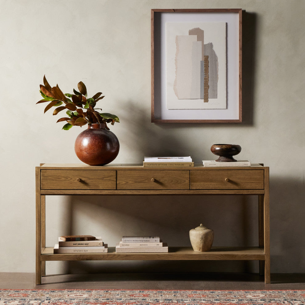 Meadow Console Table-Tawny Oak