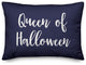Queen Of Halloween Lumbar Pillow, Navy, 14"x20"