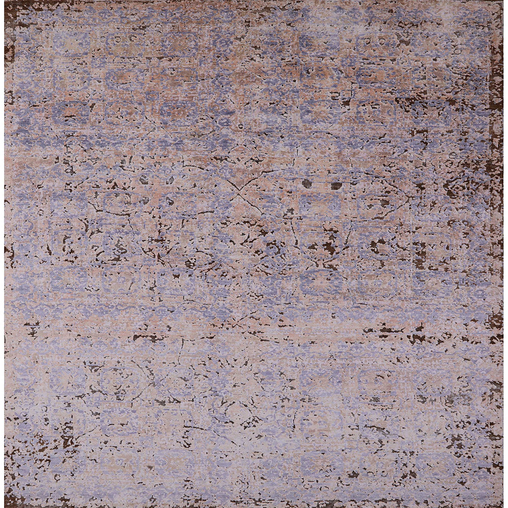 Ahgly Company Indoor Square Mid-Century Modern Area Rugs, 5' Square