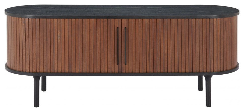 KorianaBlack And Walnut Entertainment Stand