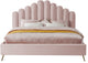 Lily Velvet Bed, Pink, King