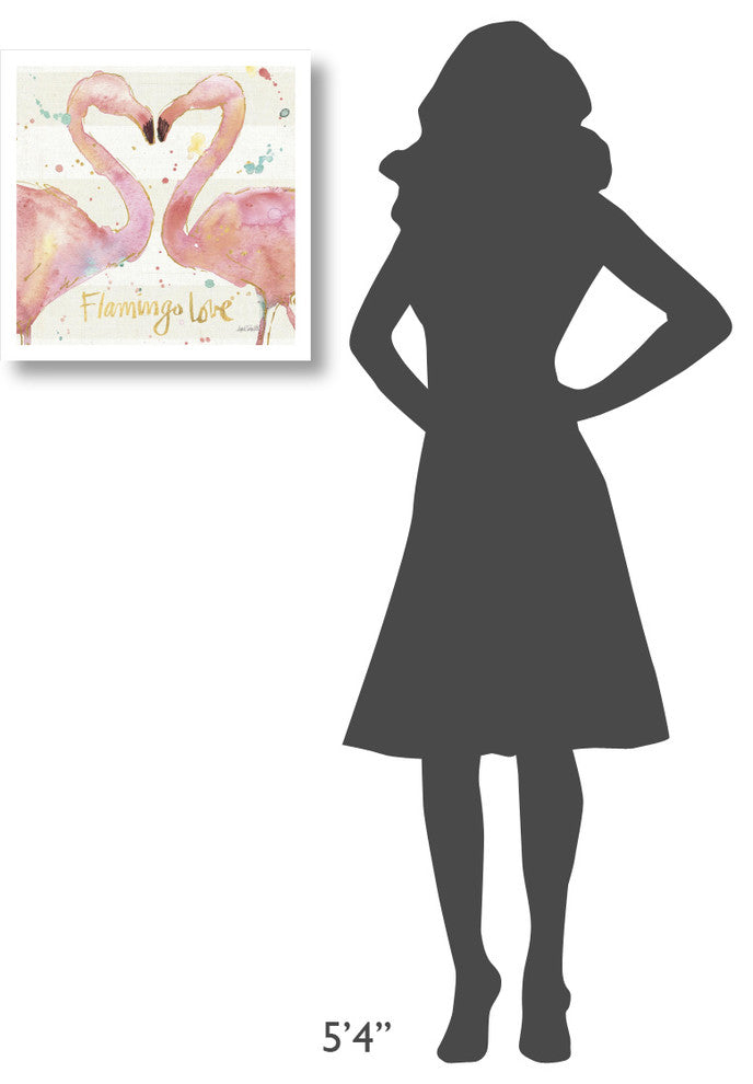 "Flamingo Fever II" Digital Paper Print by Anne Tavoletti, 20"x20"
