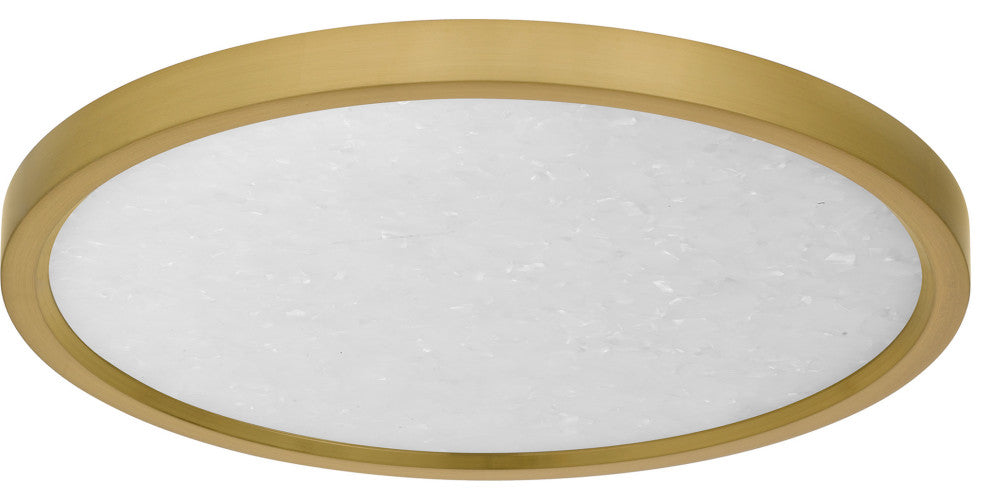 Quoizel OSTA1715 Outskirts 15"W LED Flush Mount Ceiling Fixture - Brushed Gold