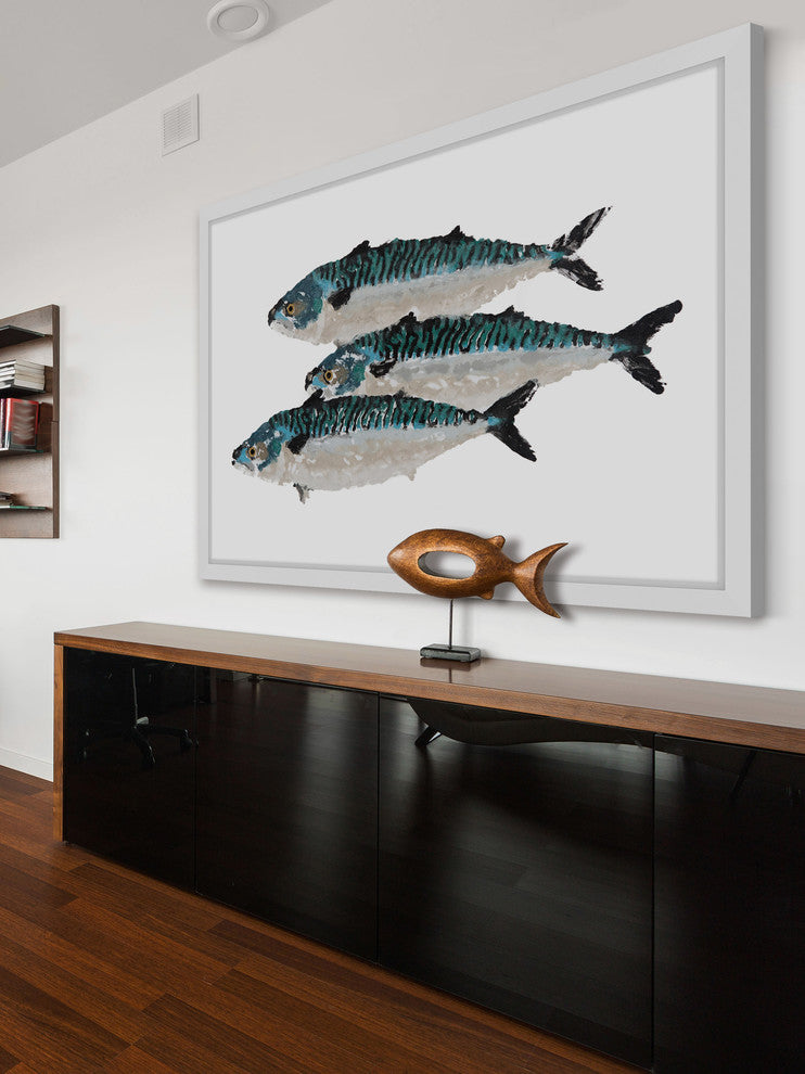 "Atlantic Mackerel" Framed Painting Print, 18"x12"