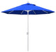 9' Aluminum Umbrella Push Tilt, Sunbrella, Pacific Blue