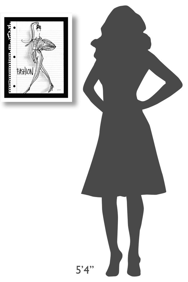 "Doodle Fashion" Digital Paper Print by Anne Tavoletti, 18"x22"