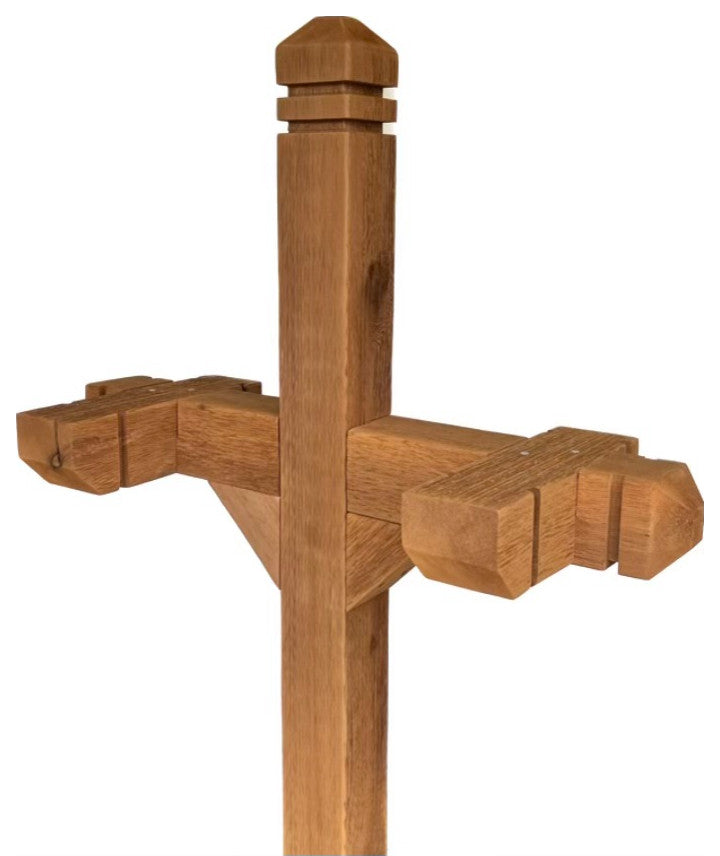 Decorative Cedar Wood Double Mailbox Post