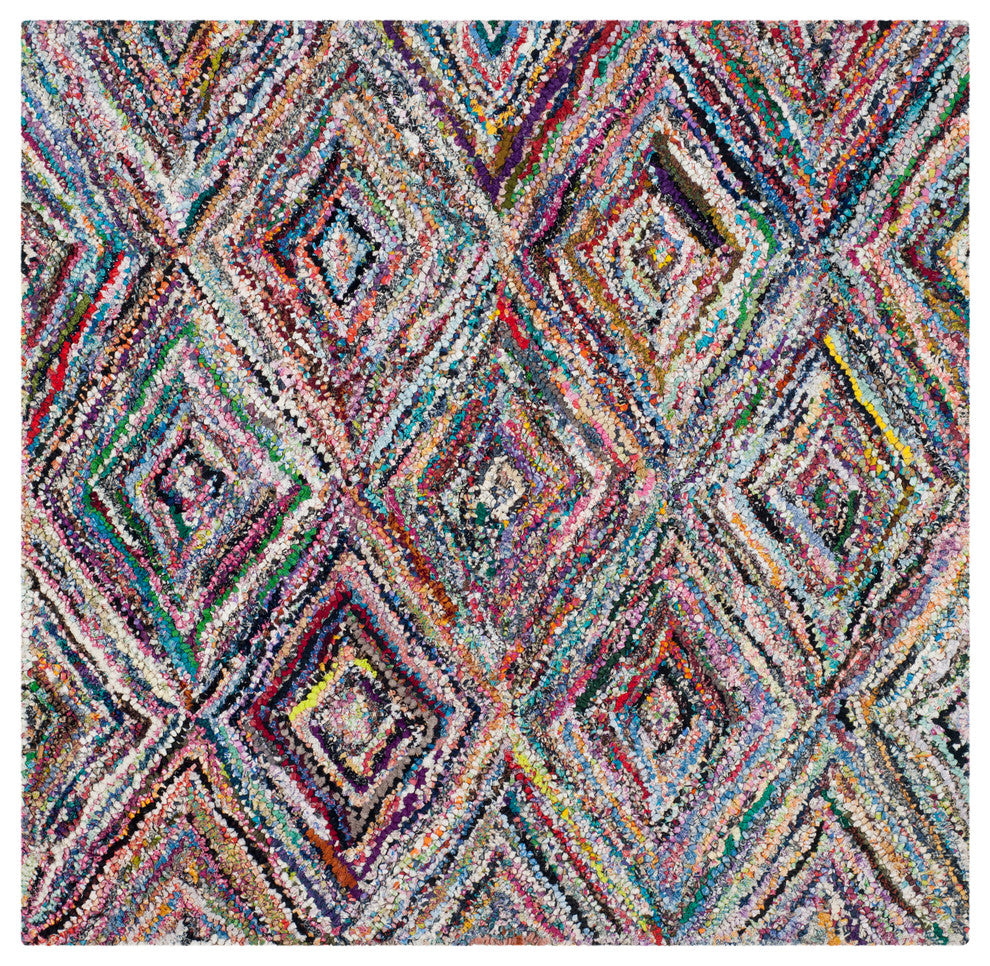 Safavieh Nantucket Collection NAN314 Rug, Multi, 9' X 12'