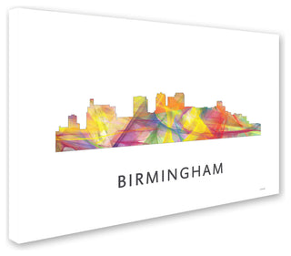 'Birmingham Alabama Skyline Wb-1' Canvas Art, 32x22