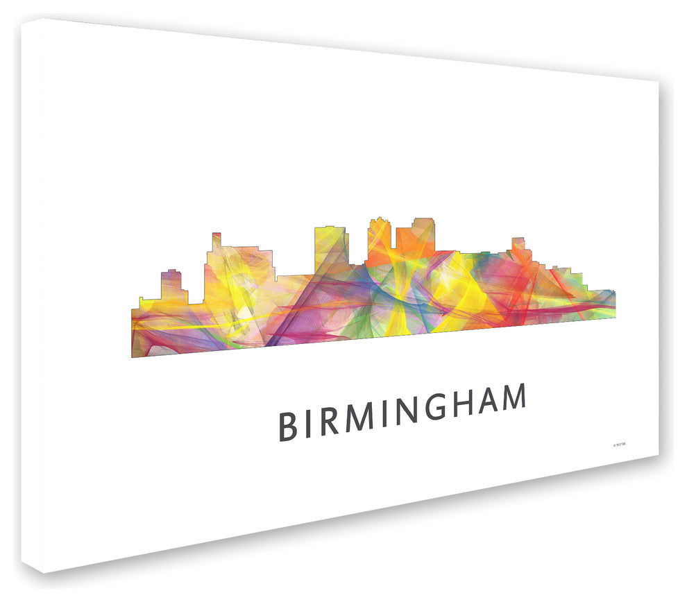 'Birmingham Alabama Skyline Wb-1' Canvas Art, 32x22