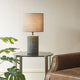 510 Design Bayard Textured Cylinder Table Lamp, Grey