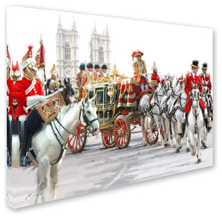 The Macneil Studio 'Queens Carriage' Canvas Art, 35" x 47"