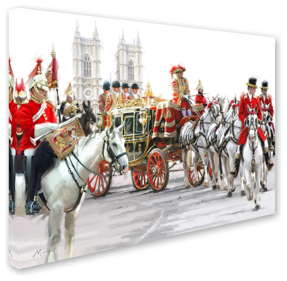 The Macneil Studio 'Queens Carriage' Canvas Art, 35" x 47"