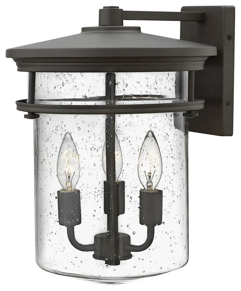Hinkley Hadley Large Wall Mount Lantern, Buckeye Bronze