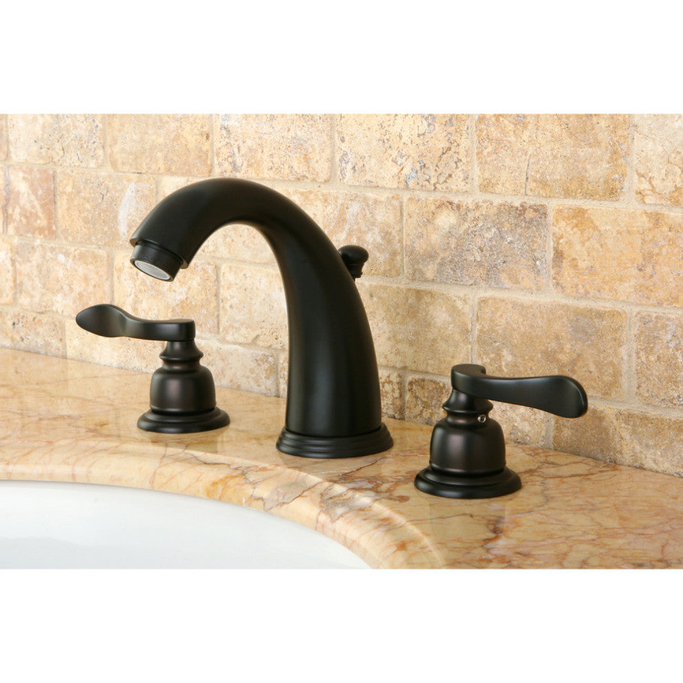 Kingston Brass Widespread Bathroom Faucet With Retail Pop-Up, Oil Rubbed Bronze