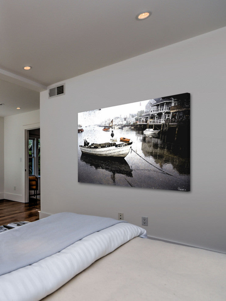 "Still Dock" Fine Art Canvas Print, 24"x16"