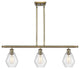 Innovations 516-3I-AB-G654-6-LED 3-Light Island Light, Antique Brass