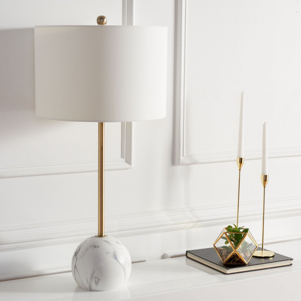 Safavieh Kyrene Table Lamp White Marble