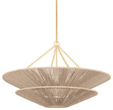 Tropea 8-Light Chandelier, Gold Leaf