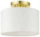 Satin Brass Timeless, Transitional, Versatile, Semi Flush