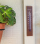 Wall Thermometer Walnut Finish 7.8 inch