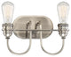 Minka-Lavery 3452-84B 2 Light Bath Uptown Edison Plated Pewter