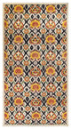 Suzani, One-of-a-Kind Hand-Knotted Area Rug Ivory, 9'7"x18'10"