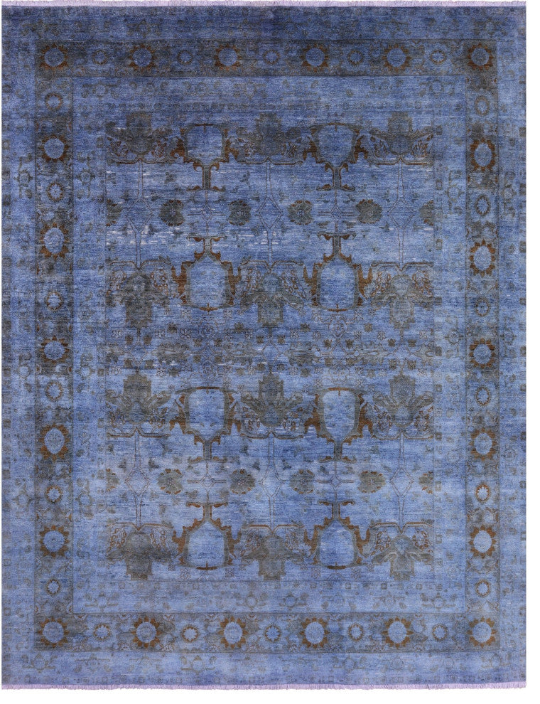 8' 10" X 11' 8" Overdyed Full Pile Hand-Knotted Wool Rug - WR1422