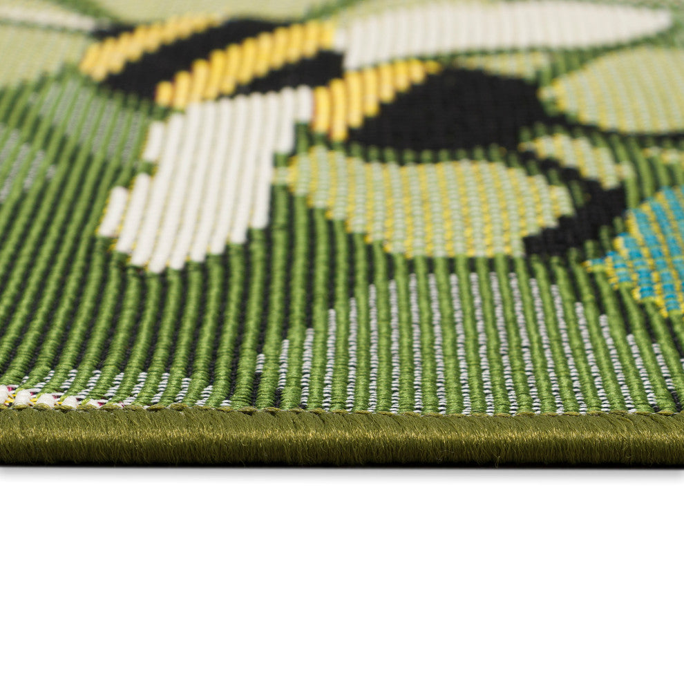 Esencia Bee Free Indoor/Outdoor Mat Green 2'x2'10"