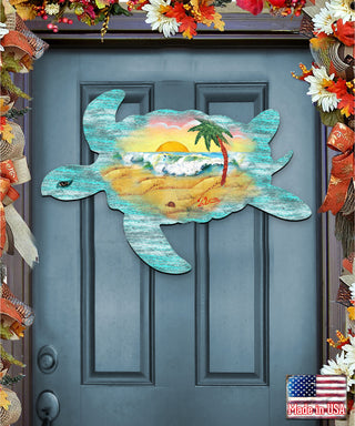 Turtle Scenic Door Hanger