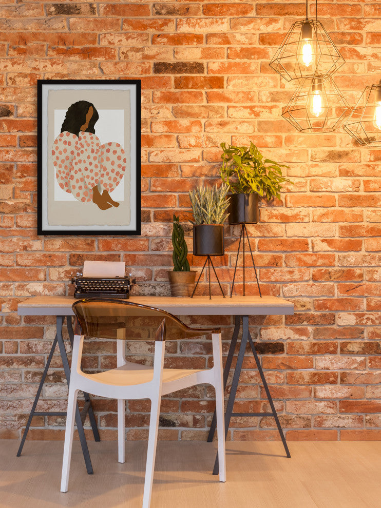 "Just Me" Framed Painting Print, 24x36