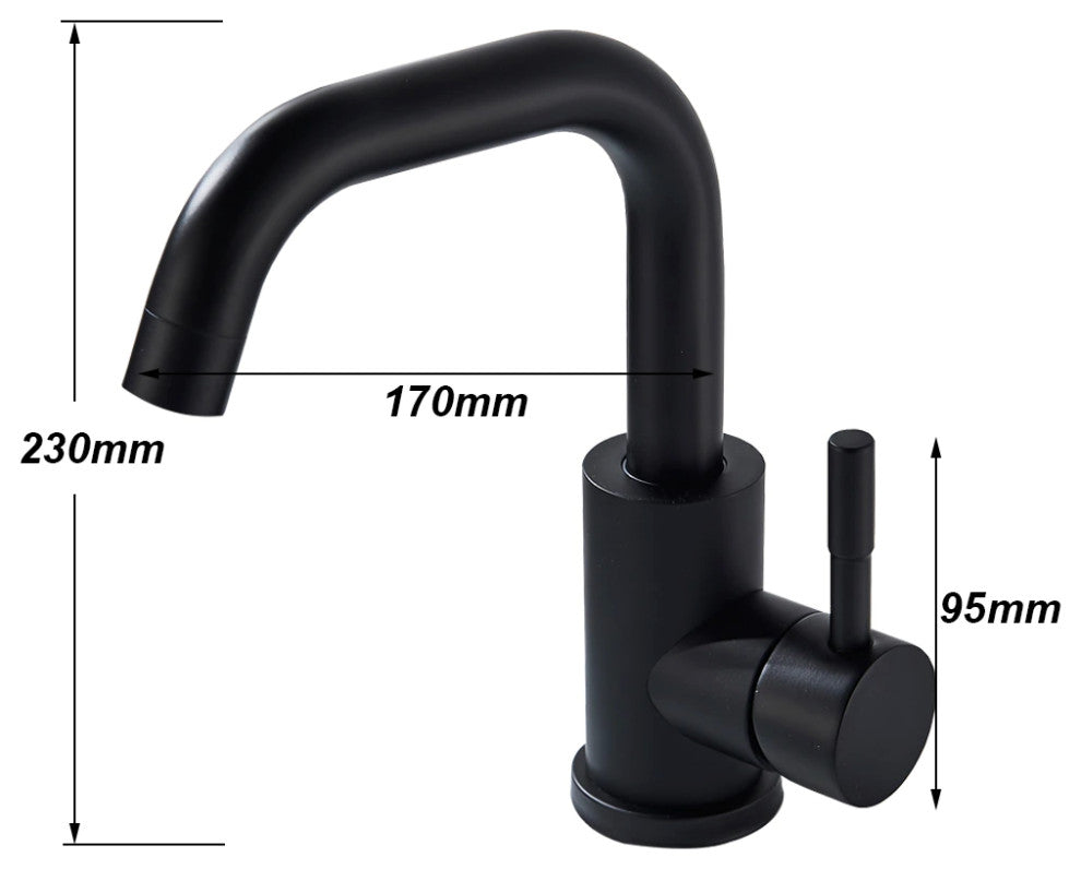 Wasser™ Deck Mounted Single Handle Bathroom Sink Faucet
