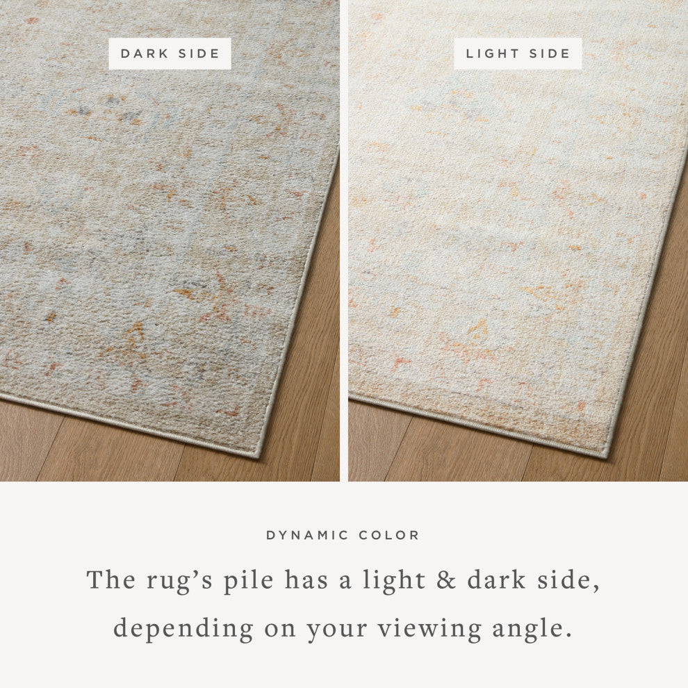 Loloi II Monroe Sand / Sunrise 3'-9" x 5'-9" Accent Rug