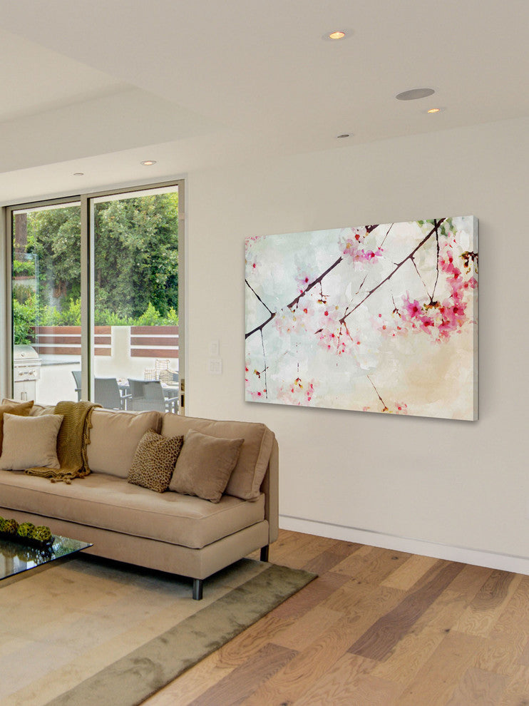 "Pink Spring I" Painting Print on Canvas by Irena Orlov