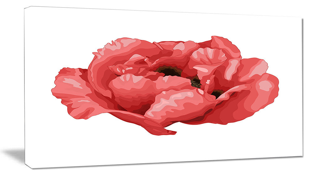 Beautiful Plant Paeonia Arborea, Floral Canvas Art Print, 32"x16"