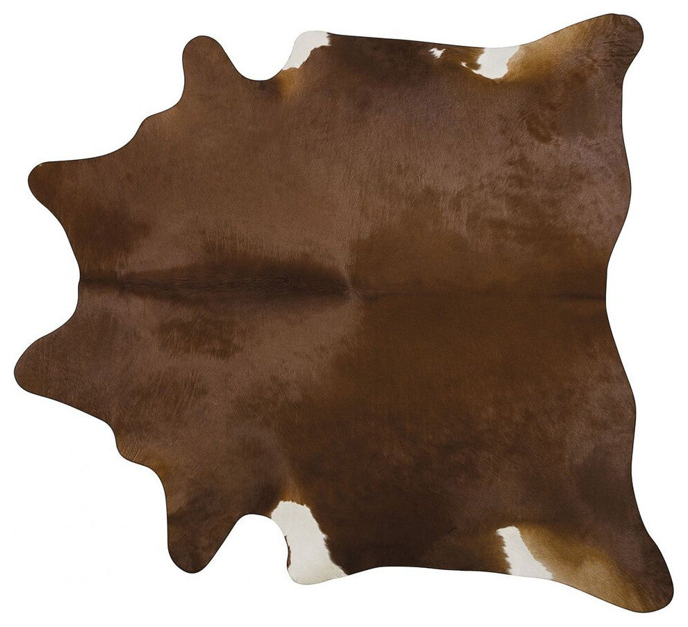 Premium Brown Brazilian Cowhide Rug, Xx Large