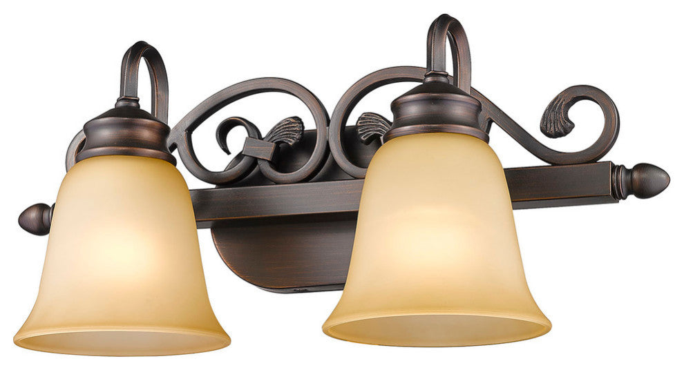 Golden Lighting Belle Meade Rubbed Bronze Vanity Light