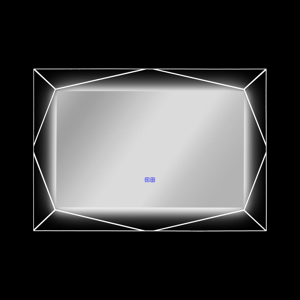 CHLOE Lighting SPECULO Back Lit LED Mirror 6000K, Daylight White, 39"
