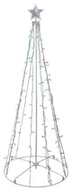 5' Red and Green LED Lighted Twinkling Christmas Tree Outdoor Decoration