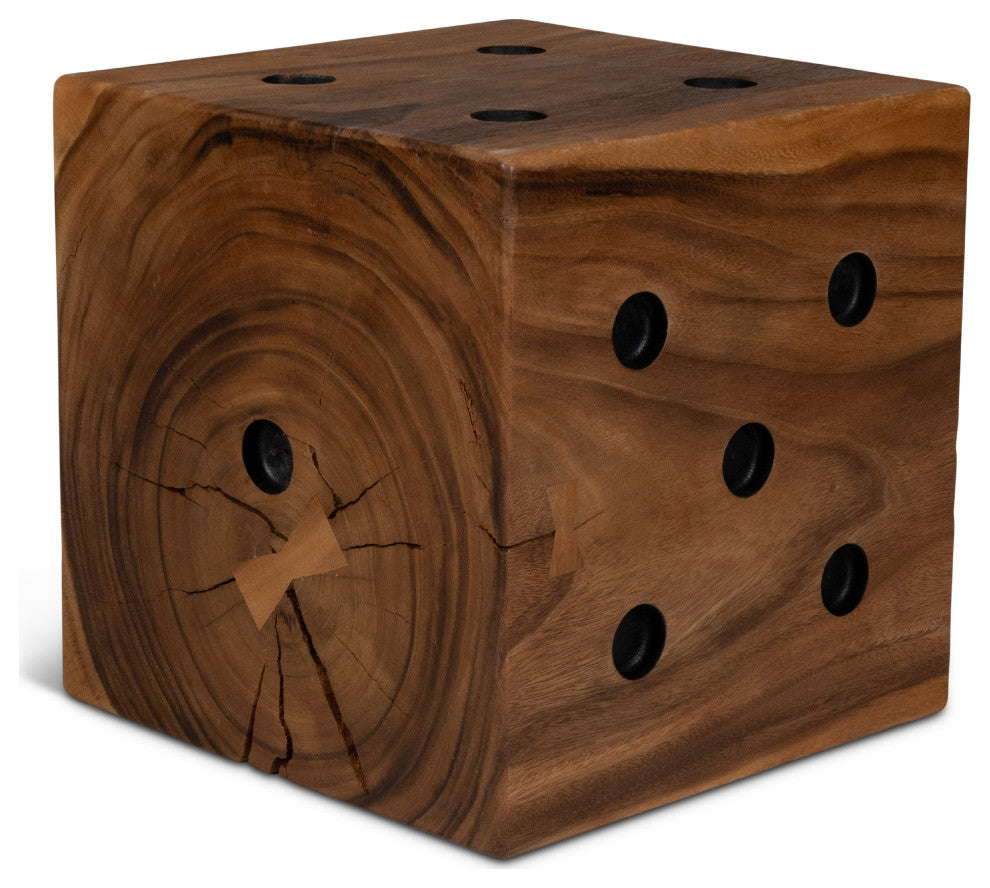 Naturals Dice End Table Natural