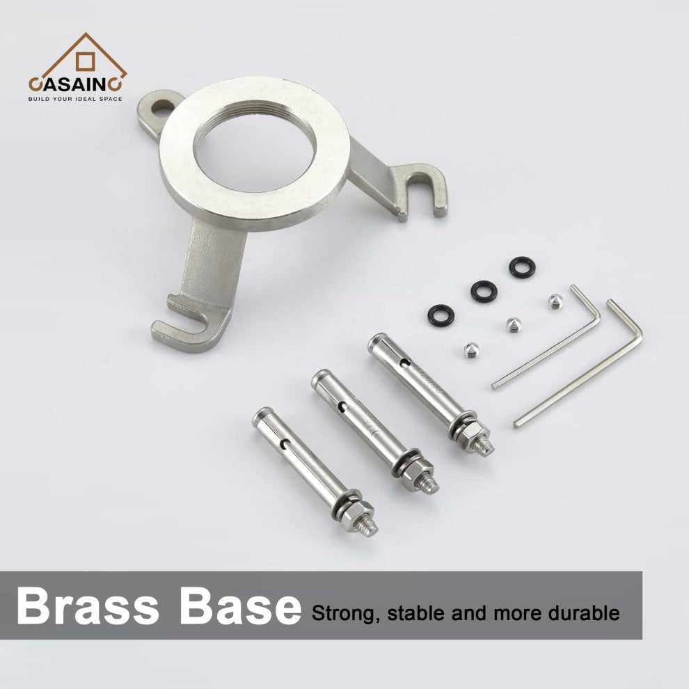 Freestanding Bathtub Faucet Hand Shower Vintage Floor-Mount Tub Faucet 2-Handle