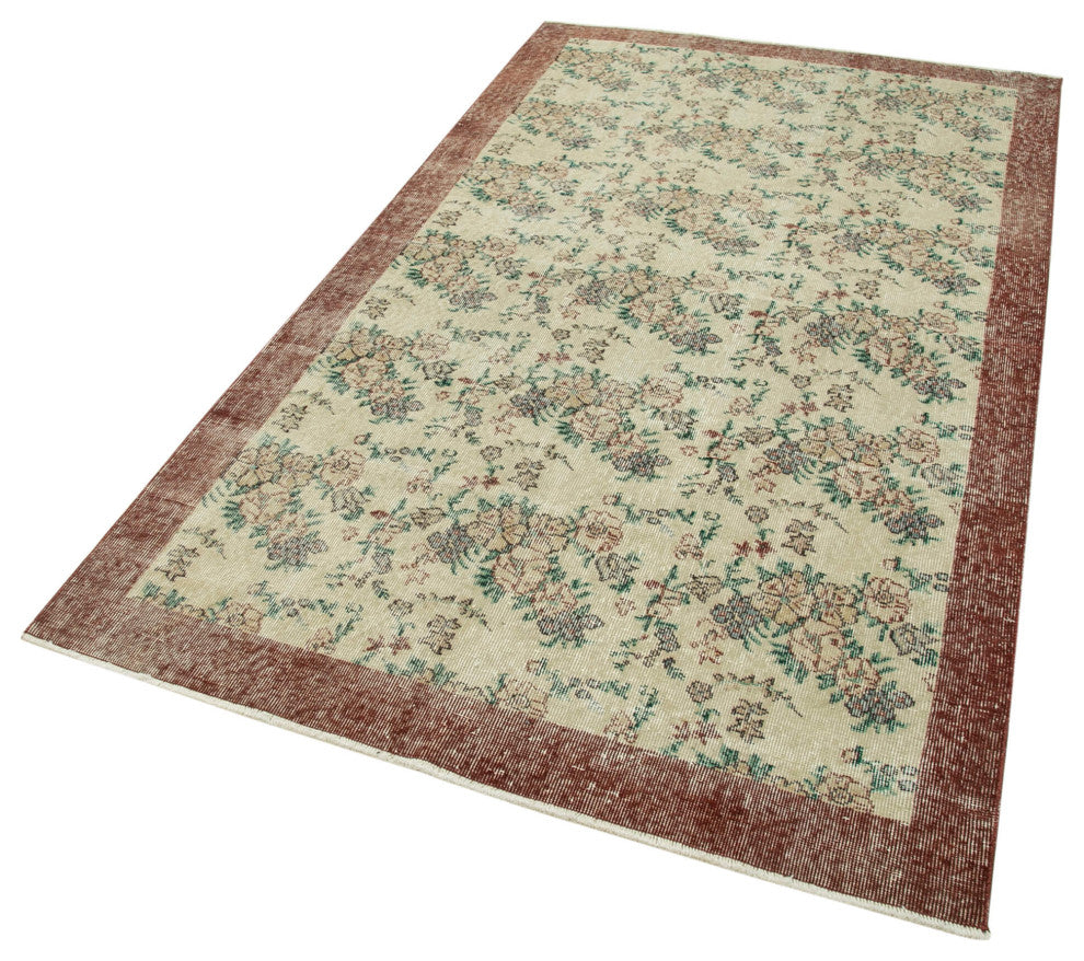 Rug N Carpet - Hand-knotted Turkish 4' 5" x 7' 9" Over-dyed Small Area Rug