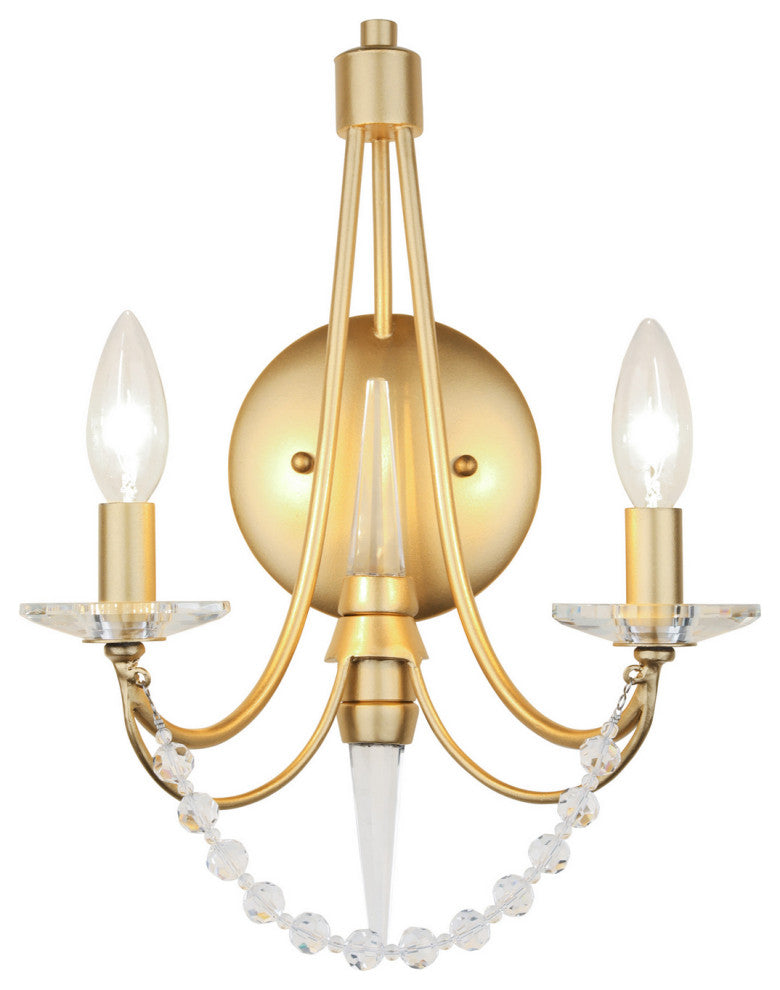 Varaluz-350W02FG-Two Light Wall Sconce French Gold