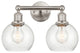 Innovations 616-2W-SN-G124-6 2 Light Bath Vanity Light, Brushed Satin Nickel