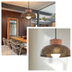1Light Accent lights for indoor use Brown wood pendant light Country Rustic