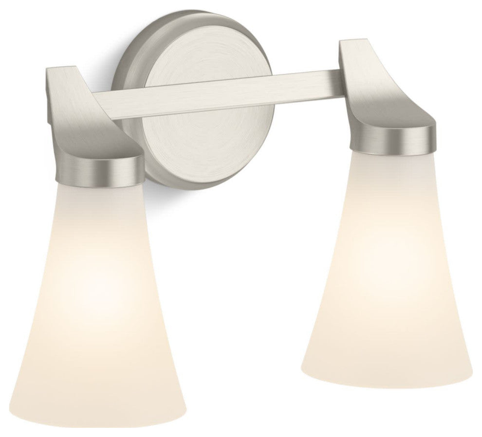 Kohler Lighting 26847-SC02 Simplice 2 Light 14"W Vanity Light - Brushed Moderne